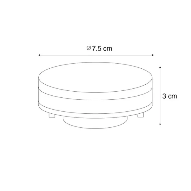 LUEDD Set mit 5 GX53 LED-Lampen 7W 750 lm 3000K