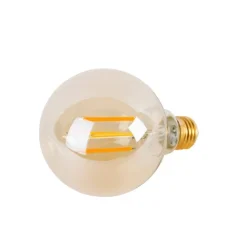 Calex Set mit 3 intelligenten E27-LED-Lampen, dimmbar bis warm, G95 Goldline, 7 W, 806 lm, 1800 K – 3000 K