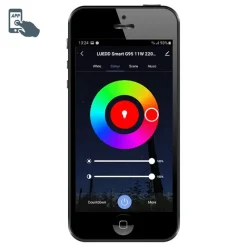 LUEDD Set mit 3 intelligenten E27-LED-Lampen A60 matt RGBW 8,5 W 806 lm 2700 K