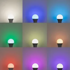 LUEDD Set mit 3 intelligenten E27-LED-Lampen A60 matt RGBW 8,5 W 806 lm 2700 K