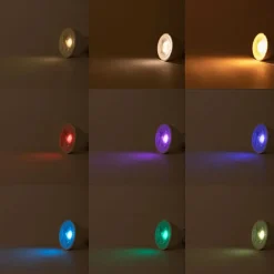 LUEDD Set mit 3 intelligenten GU10 RGBW-LED-Lampen 5W 350 lm 2200-4000K