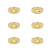 QAZQA Set mit 6 modernen Badezimmer-Einbaustrahlern Gold IP54 - Shed Honey