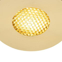 QAZQA Set mit 6 modernen Badezimmer-Einbaustrahlern Gold IP54 - Shed Honey