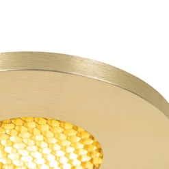 QAZQA Set mit 6 modernen Badezimmer-Einbaustrahlern Gold IP54 - Shed Honey