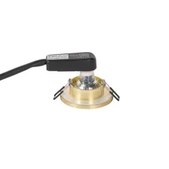 QAZQA Set mit 6 modernen Badezimmer-Einbaustrahlern Gold IP54 - Shed Honey