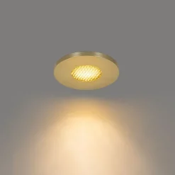 QAZQA Set mit 6 modernen Badezimmer-Einbaustrahlern Gold IP54 - Shed Honey