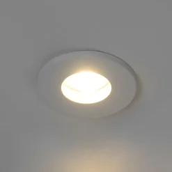 QAZQA Set mit 6 modernen Badezimmer-Einbauspots weiß - Shed