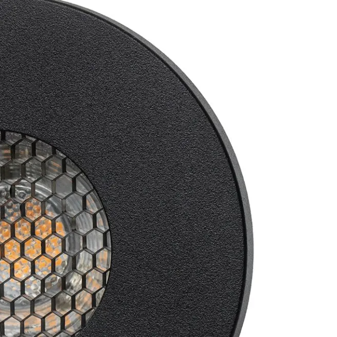 QAZQA Set mit 6 modernen Badezimmer-Einbaustrahlern schwarz IP54 - Shed Honey