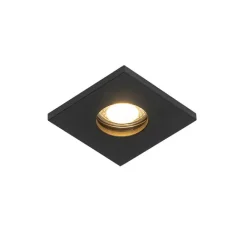 QAZQA Set mit 6 modernen Badezimmer-Einbaustrahlern schwarz - Doku