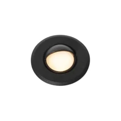 QAZQA Set mit 5 modernen Bodeneinbaustrahlern schwarz inkl. LED IP67 - Linsey