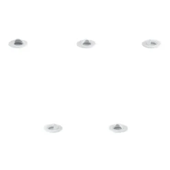 QAZQA Set mit 5 modernen Bodeneinbaustrahlern weiß inkl. LED IP67 - Linsey