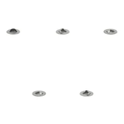 QAZQA Set mit 5 modernen Bodeneinbaustrahlern Aluminium inkl. LED IP67 - Linsey