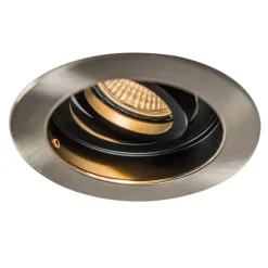 QAZQA Set mit 5 modernen Einbaustrahlern Stahl - Rondoo