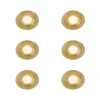 QAZQA Set mit 6 modernen Einbaustrahlern Gold Rund IP44 - Xena