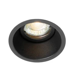 QAZQA Set mit 6 modernen Einbaustrahlern schwarz dreh- und schwenkbar - Alloy