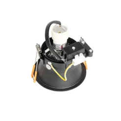 QAZQA Set mit 6 modernen Einbaustrahlern schwarz dreh- und schwenkbar - Alloy