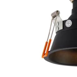 QAZQA Set mit 6 modernen Einbaustrahlern schwarz AR70 - Dept