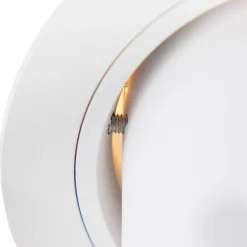 QAZQA Set mit 6 modernen Einbaustrahlern Weiß Rund Kippbar - Installa