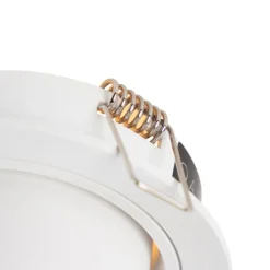 QAZQA Set mit 6 modernen Einbaustrahlern Weiß Rund Kippbar - Installa