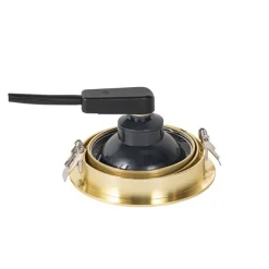 QAZQA Set mit 6 modernen Einbaustrahlern Gold Verstellbar - Coop 111 Honey