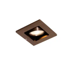 QAZQA Set mit 6 modernen Einbaustrahlern Dunkelbronze Verstellbar - Qure