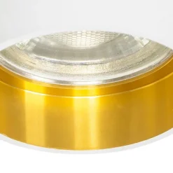 QAZQA Set mit 6 modernen Einbaustrahlern weiß mit goldener Innenseite - Insta