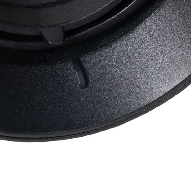 QAZQA Set mit 6 modernen Einbaustrahlern schwarz GU10 rund randlos - Oneon