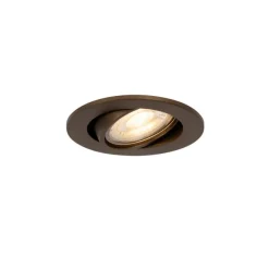 QAZQA Set mit 12 modernen, schwenkbaren Einbaustrahlern Dunkelbronze - Cisco