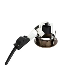 QAZQA Set mit 12 modernen, schwenkbaren Einbaustrahlern Dunkelbronze - Cisco