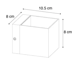 QAZQA Set mit 2 modernen Wandleuchten schwarz - Transfer