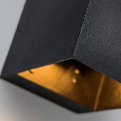 QAZQA Set mit 4 modernen Wandleuchten schwarz - Transfer