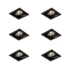 QAZQA Set mit 6 Moderner Einbau Spot schwarz 18 cm verstellbar - Artemis 111