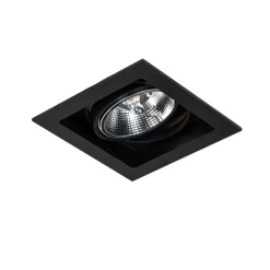 QAZQA Set mit 6 Moderner Einbau Spot schwarz 18 cm verstellbar - Artemis 111