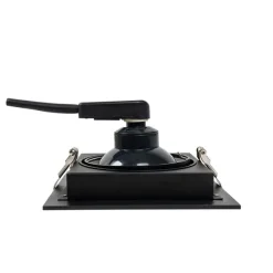 QAZQA Set mit 6 Moderner Einbau Spot schwarz 18 cm verstellbar - Artemis 111