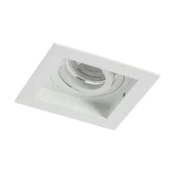 QAZQA Set mit 6 Moderner Einbaustrahler weiß verstellbar - Carree