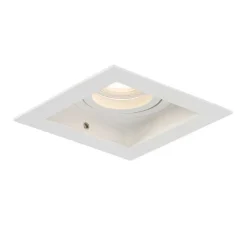 QAZQA Set mit 6 Moderner Einbaustrahler weiß verstellbar - Carree