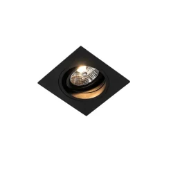 QAZQA Set mit 6 Modernes versenktes Spotschwarz verstellbar - Chuck 70