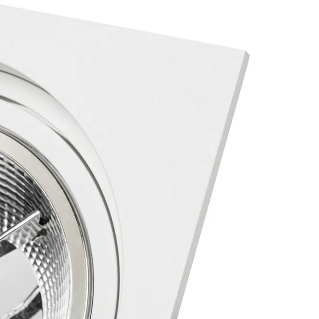 QAZQA Set mit 6 Modernes versenktes Spotweiß verstellbar - Chuck 111