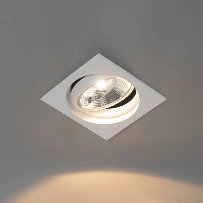 QAZQA Set mit 6 Modernes versenktes Spotweiß verstellbar - Chuck 111