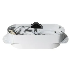 QAZQA Set mit 6 runden Einbaustrahlern Weiß GU10 70mm 2-Licht - Hubs