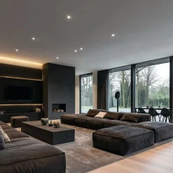 QAZQA Set mit 6 runden, verstellbaren Einbauspots in Weiß - Chuck