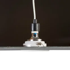 QAZQA Set mit 6 runden, verstellbaren Einbauspots in Weiß - Chuck