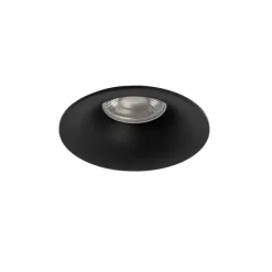 QAZQA Set mit 6 schwarzen Einbauleuchten GU10 50 mm - Gijs