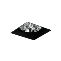 QAZQA Set mit 6 schwarzen Einbauleuchten GU10 70 mm randlos - Oneon