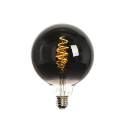 LUEDD Set mit 5 Smart E27 LED-Glühbirnen G125 Schwarz 4W 60lm 1800-3000K