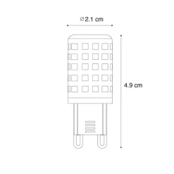 LUUMR Set mit 5 smarten G9 dimmbaren LED-Lampen Klar 2,5W 250 lm 2700-6500K