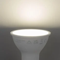 LUUMR Set mit 5 smarten GU10 50mm dimmbaren LED-Lampen Opal 7W 630 lm 4000K