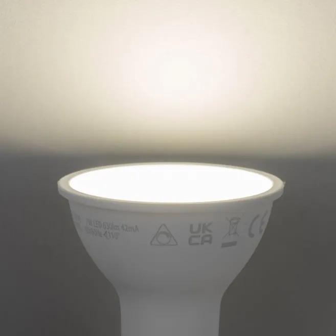 LUUMR Set mit 5 smarten GU10 50mm dimmbaren LED-Lampen Opal 7W 630 lm 4000K