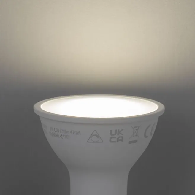 LUUMR Set mit 5 smarten GU10 50mm dimmbaren LED-Lampen Opal 7W 630 lm 4000K