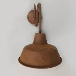 QAZQA Set mit 2 Wandleuchten rosten mit goldenem Interieur - Fabrik